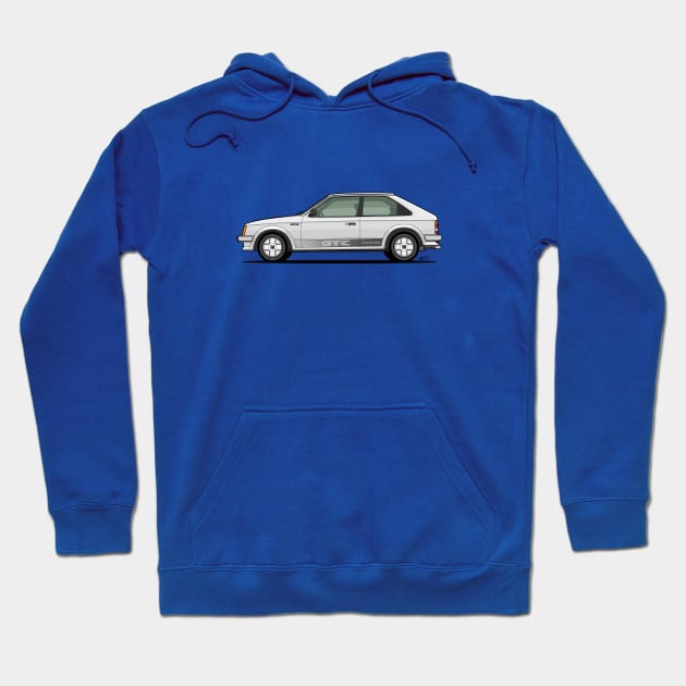 Mk1 Vauxhall Astra GTE side profile Hoodie by RJW Autographics